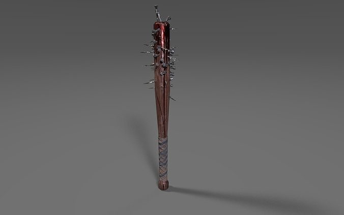 zombie baseball bat Low-poly 3D model