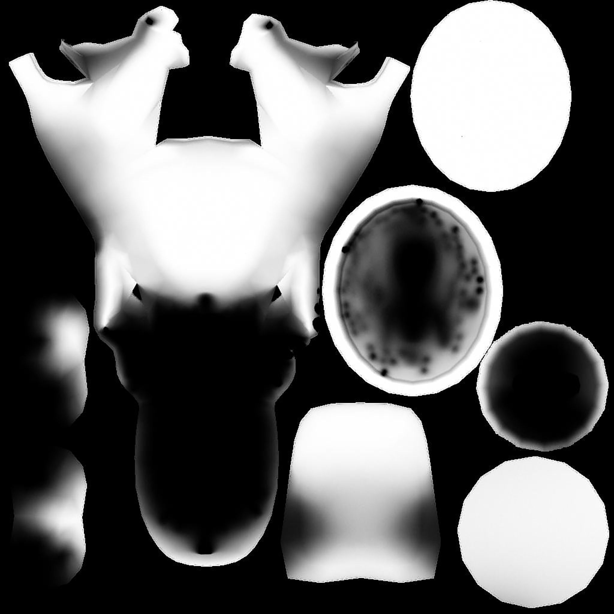 Thanksgiving Turkey Plate Low-poly 3D model_10