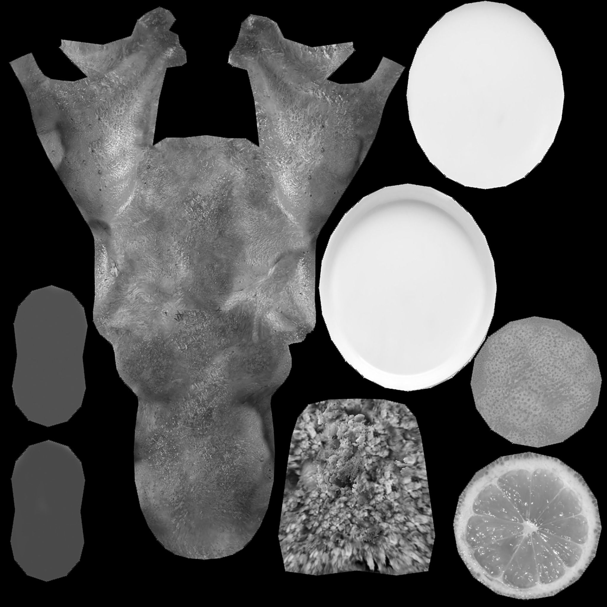 Thanksgiving Turkey Plate Low-poly 3D model_9