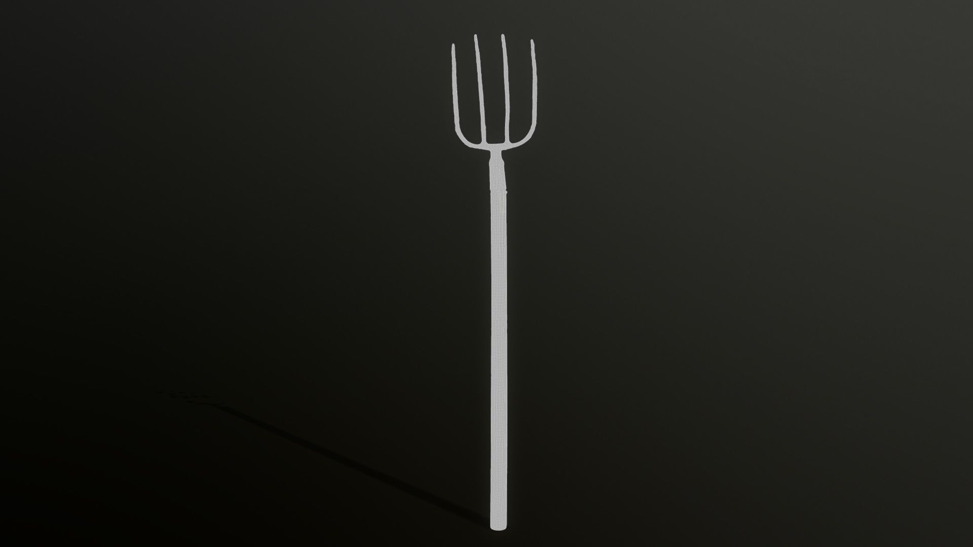 3D Scan Pitchfork Low-poly 3D model_3