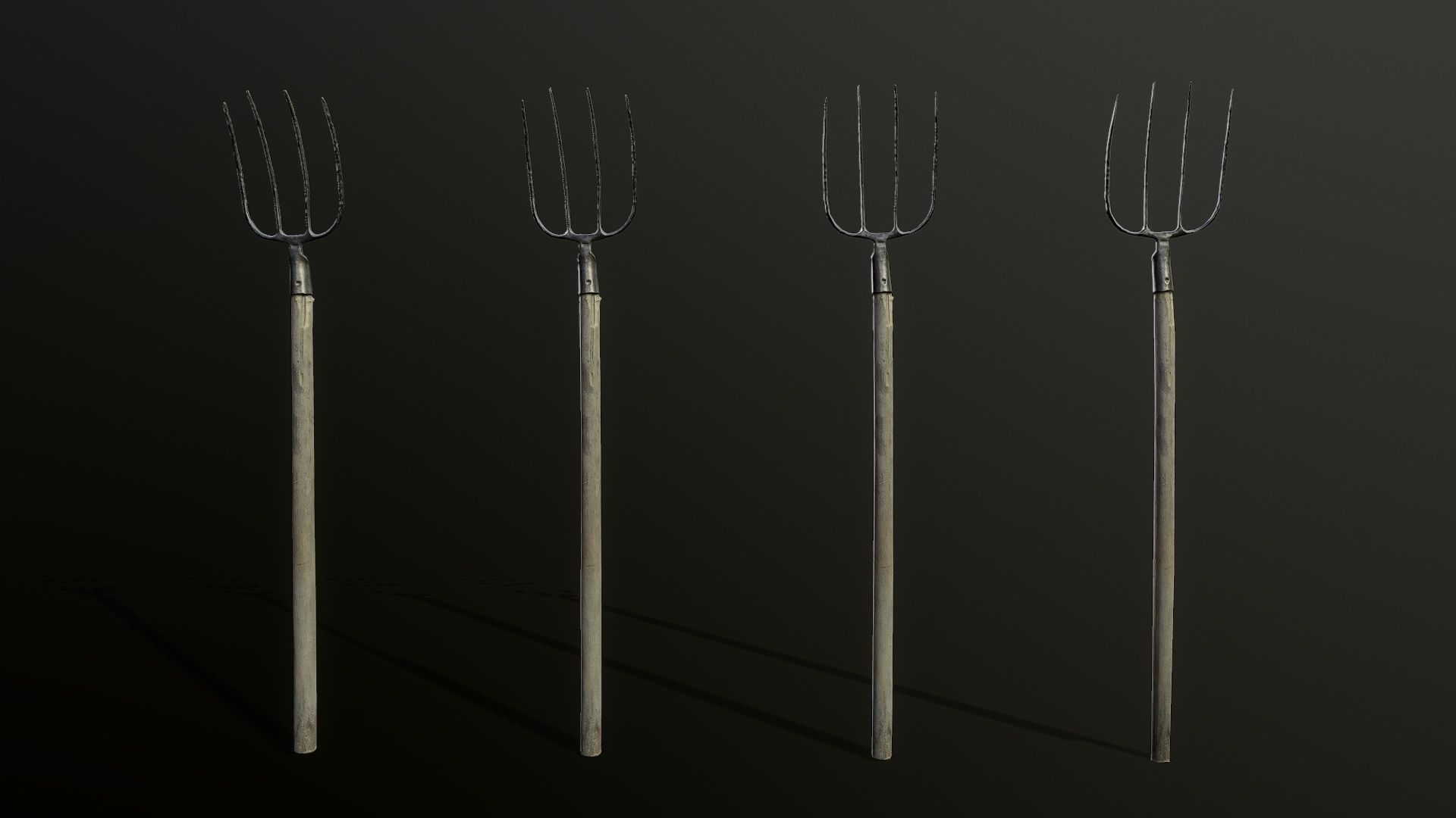 3D Scan Pitchfork Low-poly 3D model_4