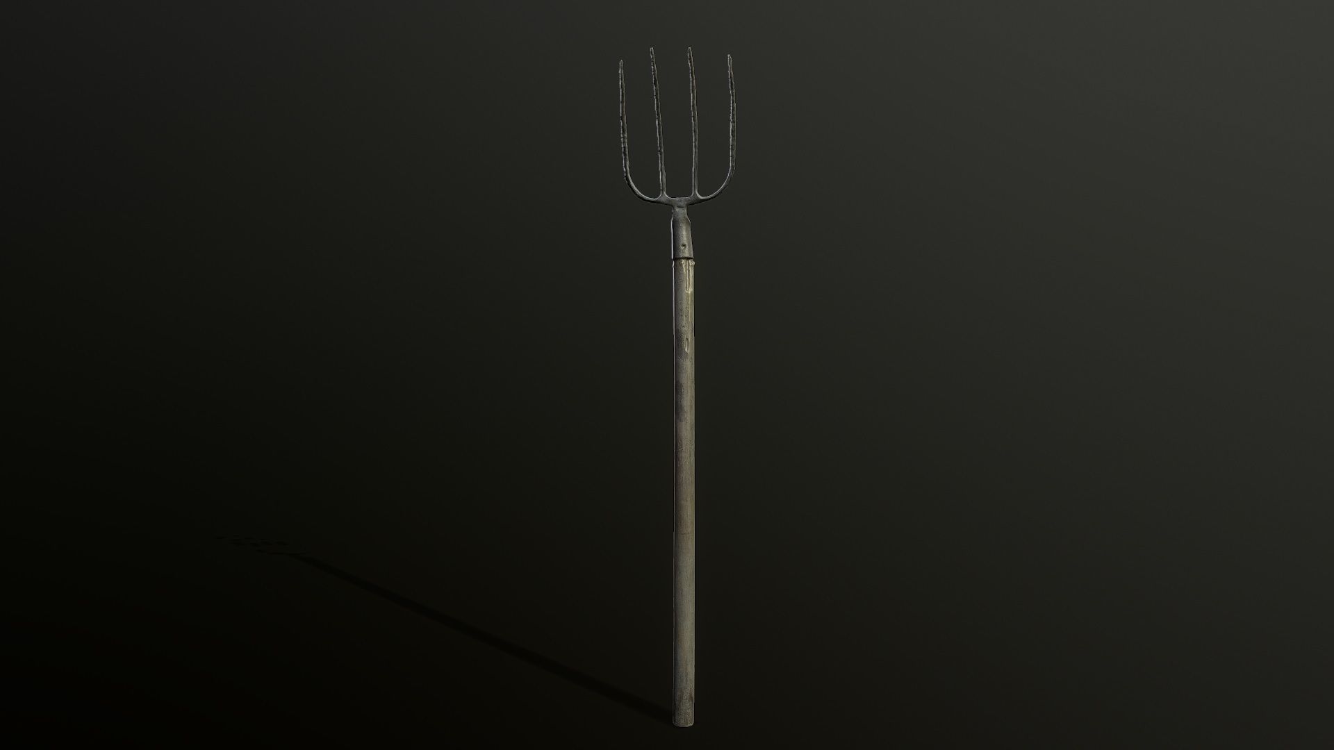 3D Scan Pitchfork Low-poly 3D model_2