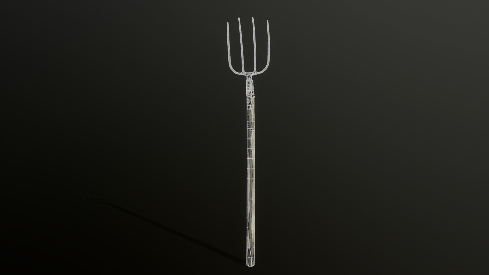 3D Scan Pitchfork Low-poly 3D model_1