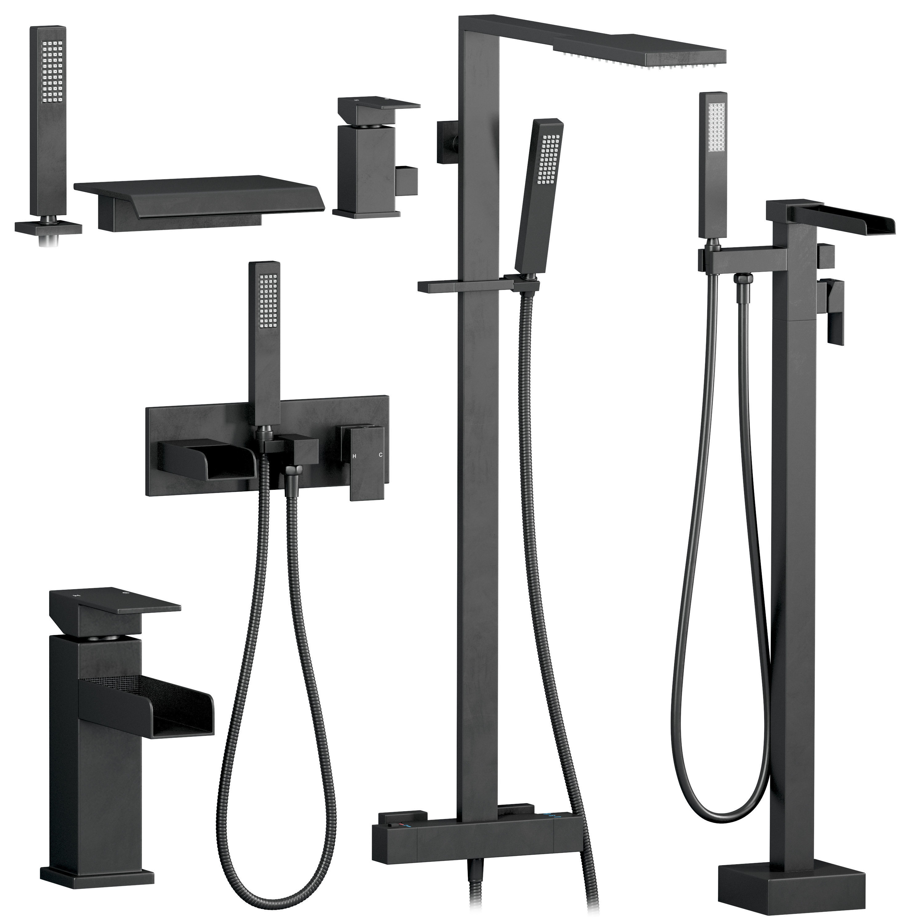 Homary faucets and shower sets 3D model CGTrader