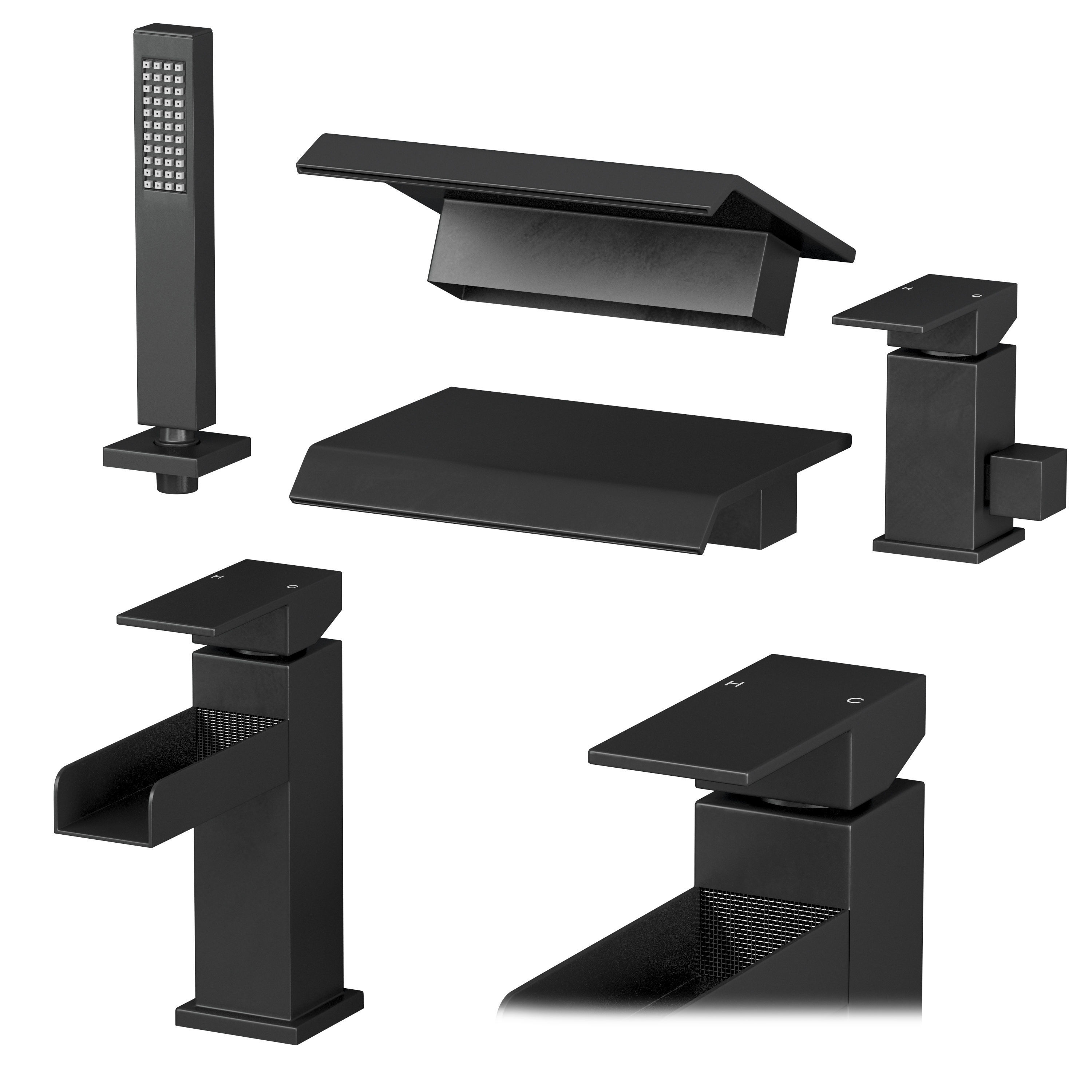 Homary faucets and shower sets 3D model CGTrader