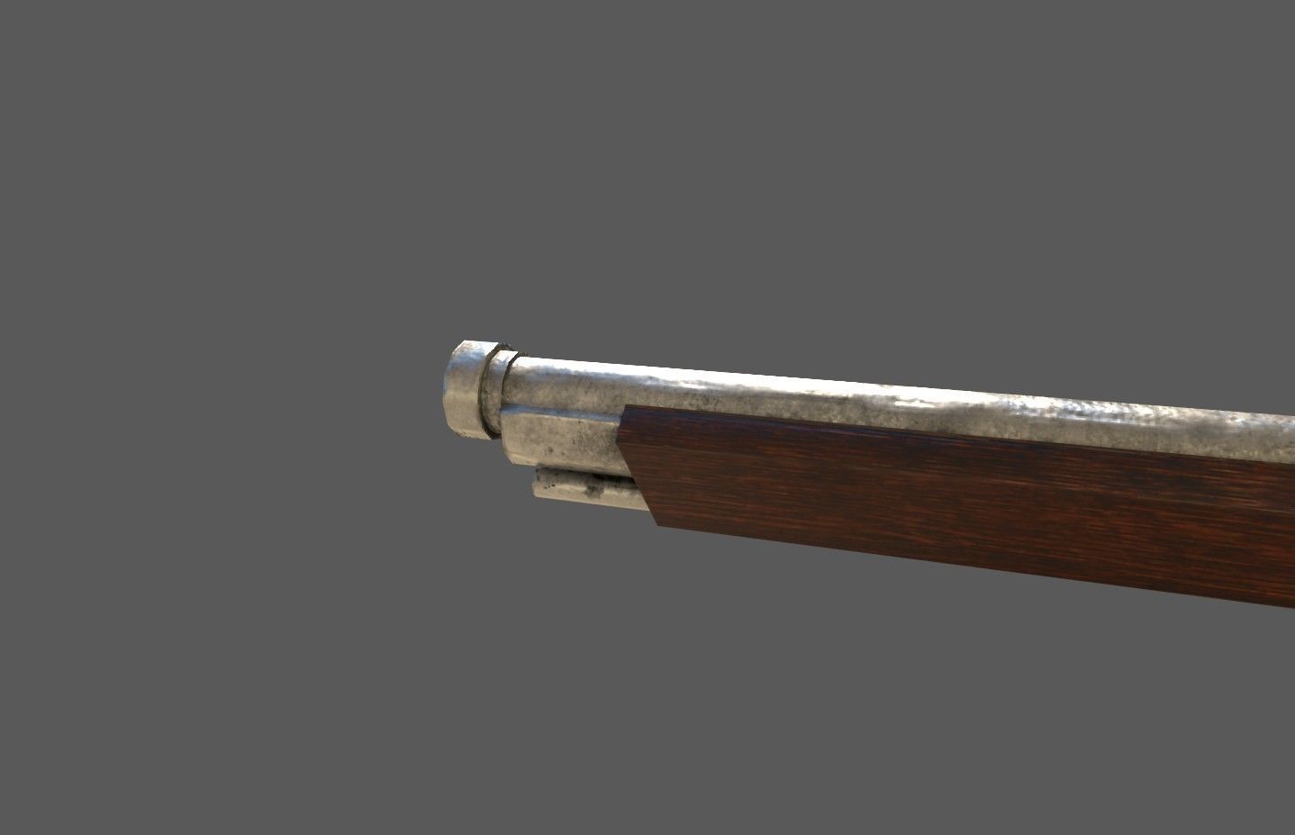 16th century Petronel Arquebus Halbhaken Low-poly 3D model_18