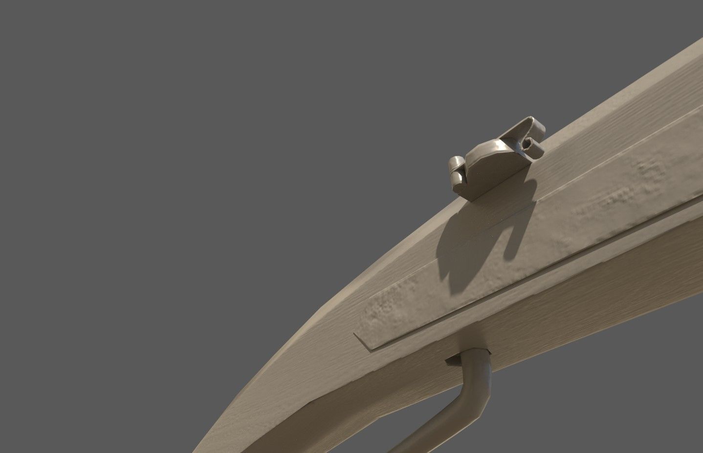 16th century Petronel Arquebus Halbhaken Low-poly 3D model_32