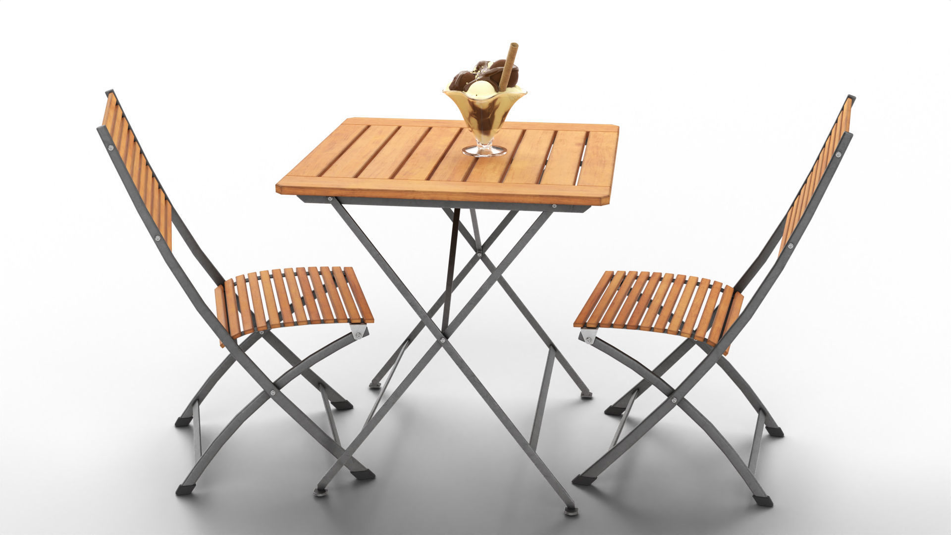 ice cream scene Low-poly 3D model_6