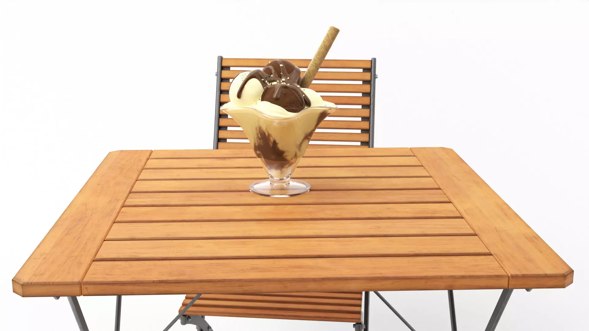 ice cream scene Low-poly 3D model_0