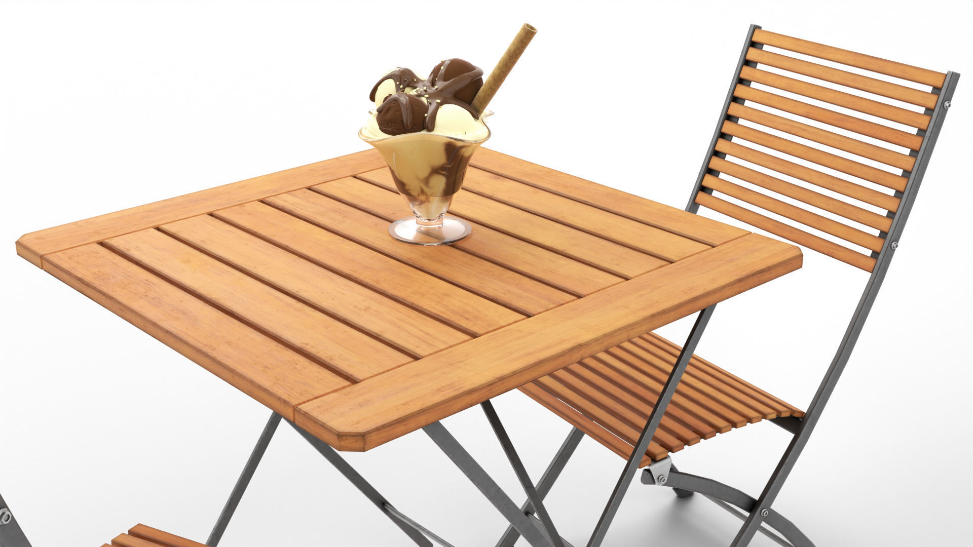 ice cream scene Low-poly 3D model_4