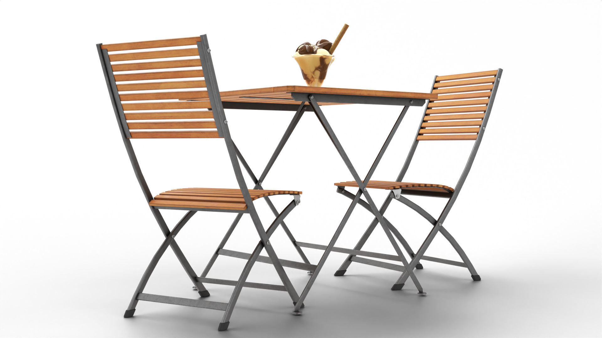 ice cream scene Low-poly 3D model_5