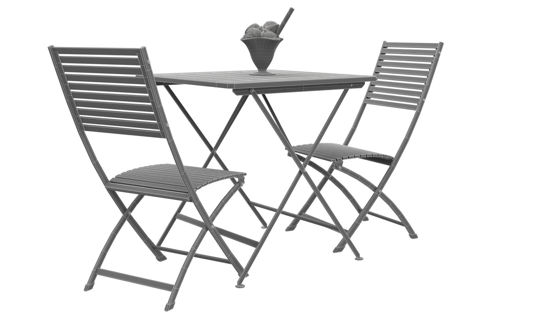 ice cream scene Low-poly 3D model_9