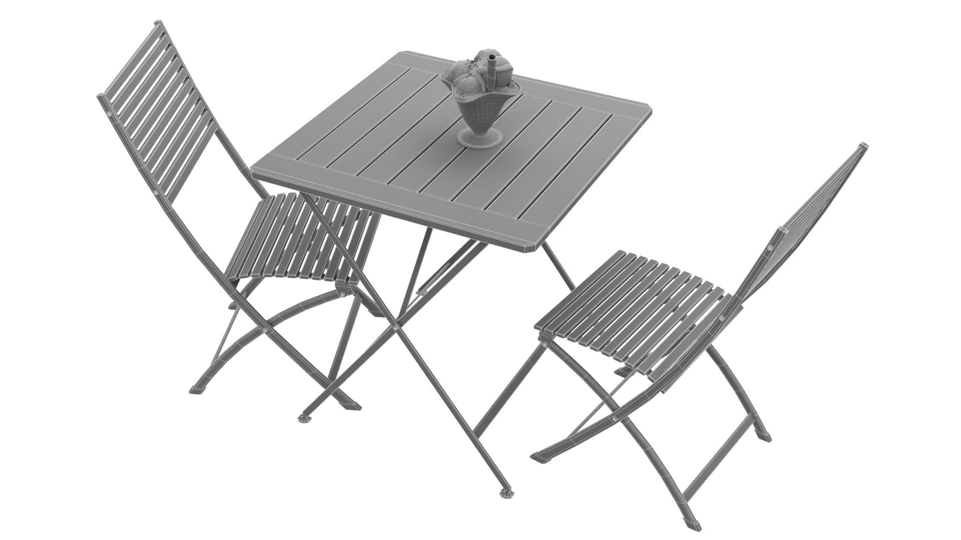 ice cream scene Low-poly 3D model_11