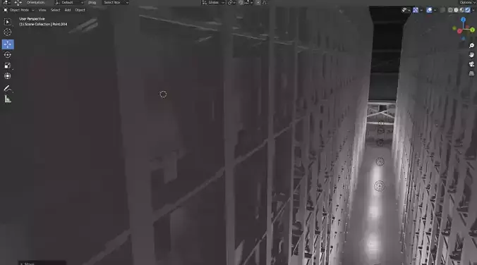 Warehouse interior and exterior 3d model 3D model