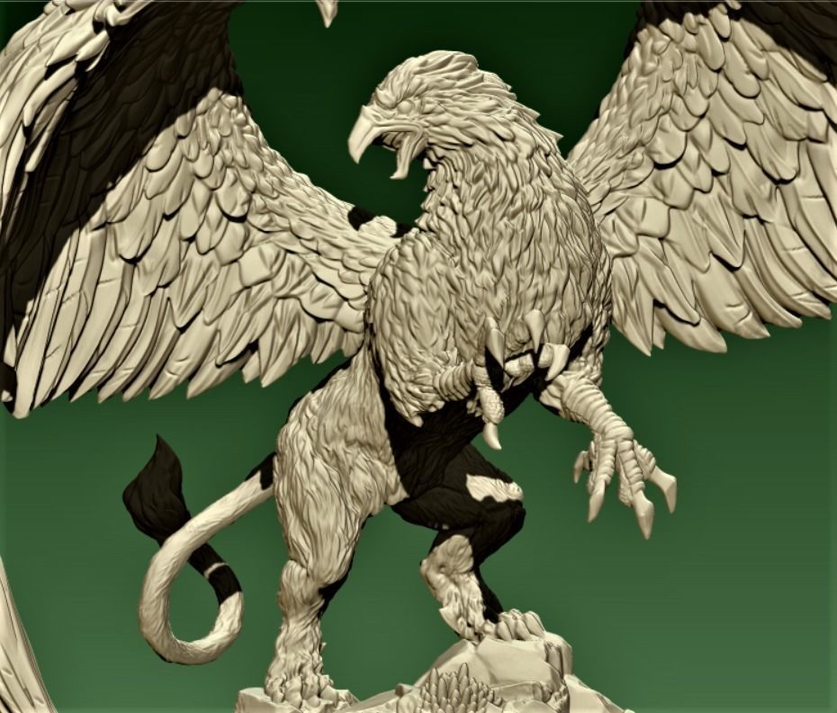 GRIFFIN eagle 3D print model_2