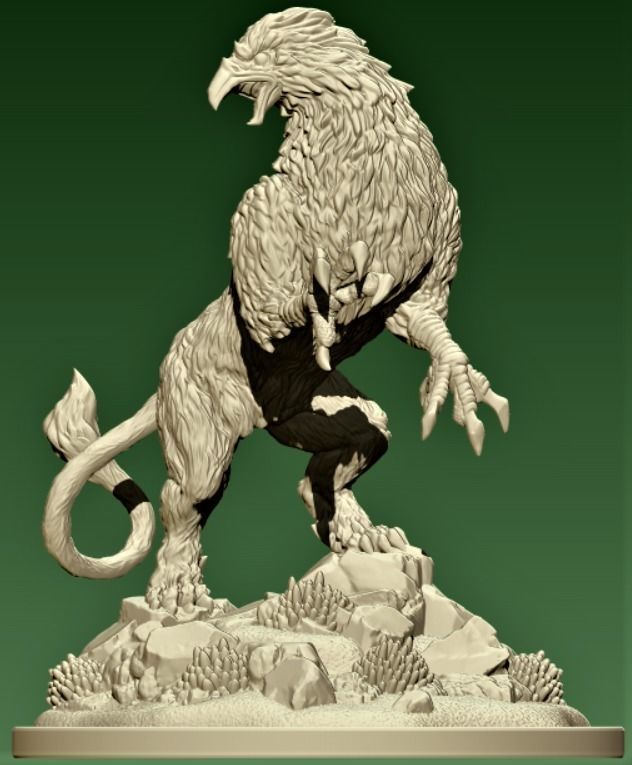 GRIFFIN eagle 3D print model_3
