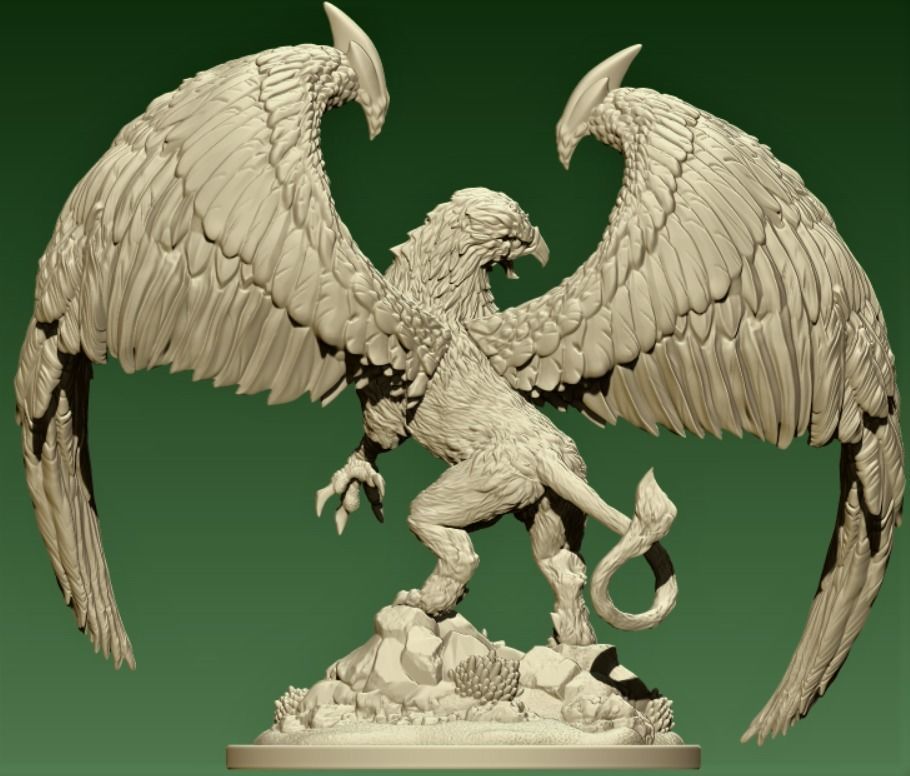 GRIFFIN eagle 3D print model_8