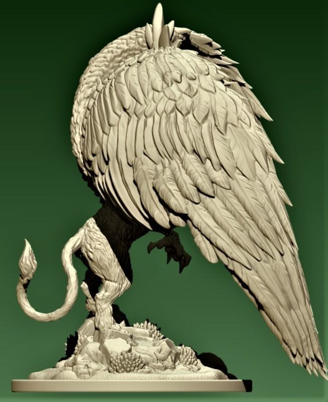 GRIFFIN eagle 3D print model_7