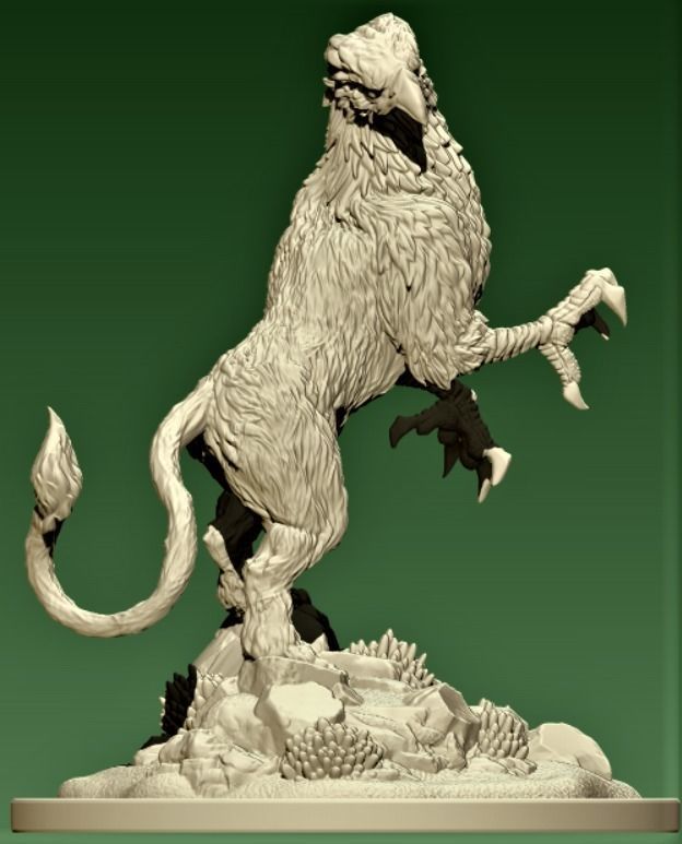 GRIFFIN eagle 3D print model_4