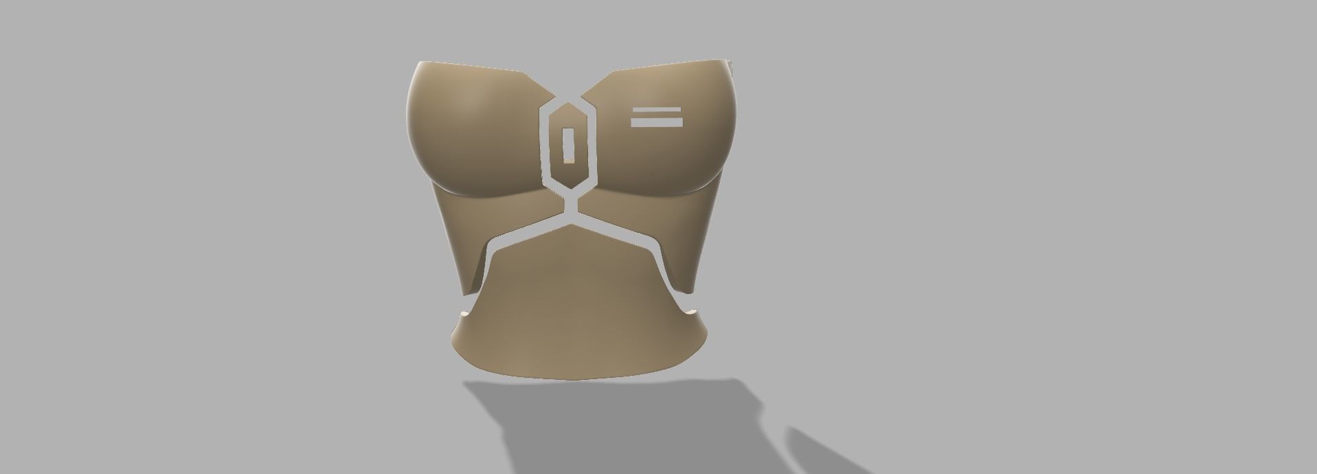 BOBA Woman Belly Armor 3D OBJ File 3D print model_1