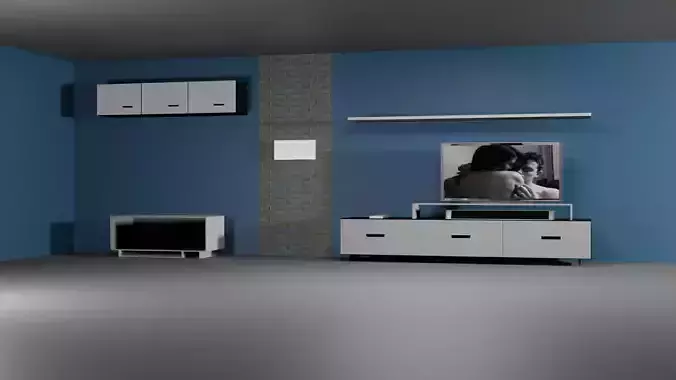 furniture living room with walls and