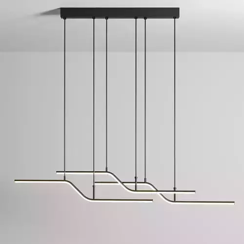 LED Pendant Light Kitchen Island Light Modern Black Gold