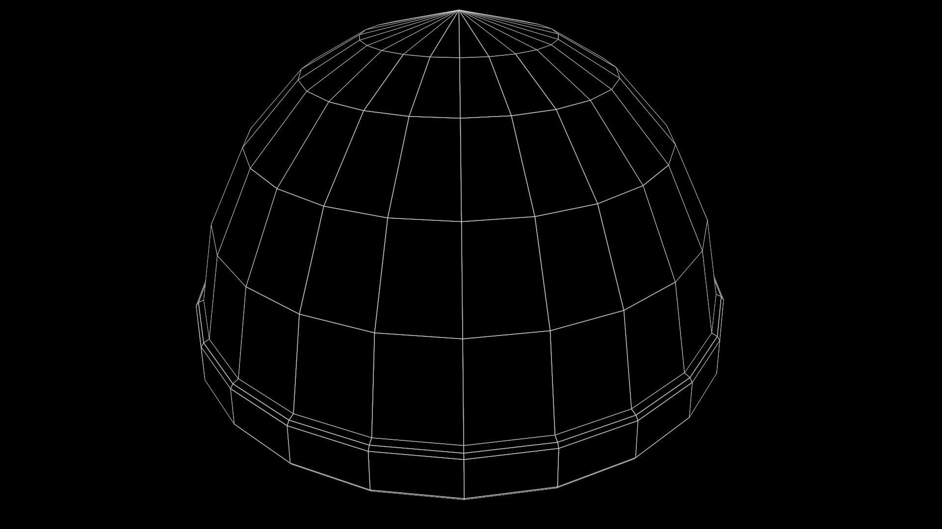 Gnome helmet with PBR Game ready Low-poly 3D model_19