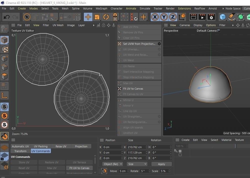 Gnome helmet with PBR Game ready Low-poly 3D model_14
