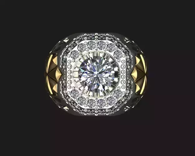 Men jewelry ring 3D print model