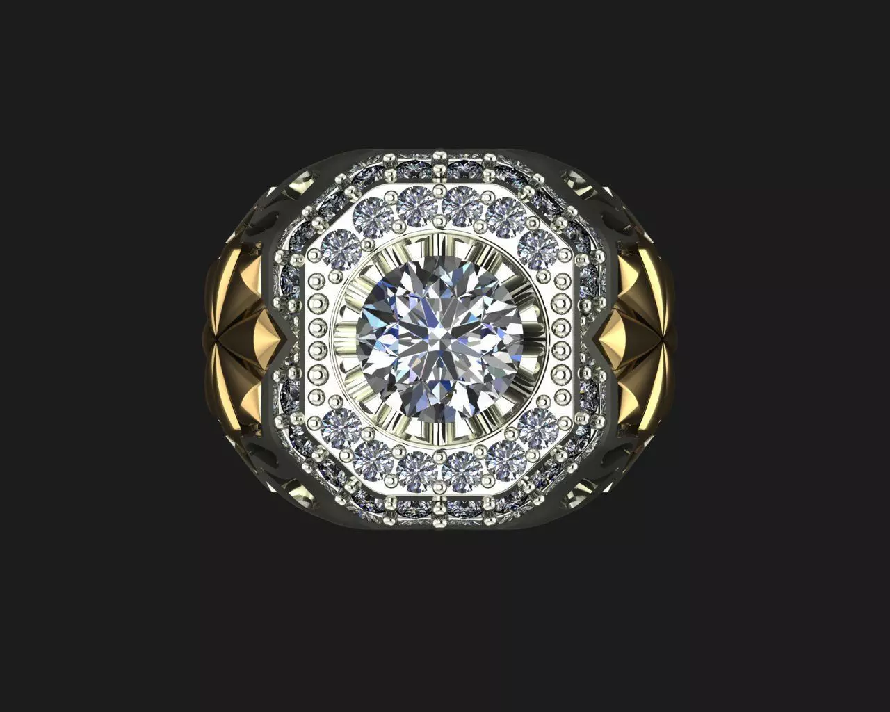 Men jewelry ring 3D print model 3D print model