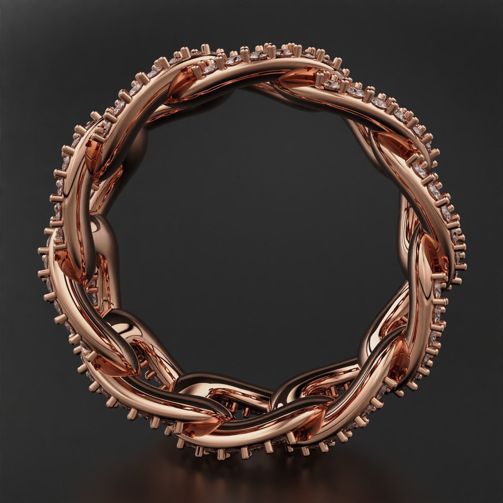 Cuban Ring 3D print model_7