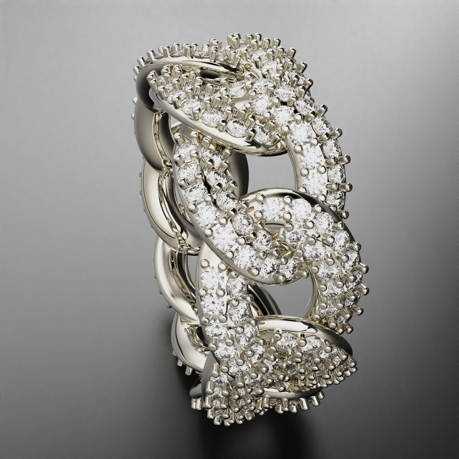 Cuban Ring 3D print model_4