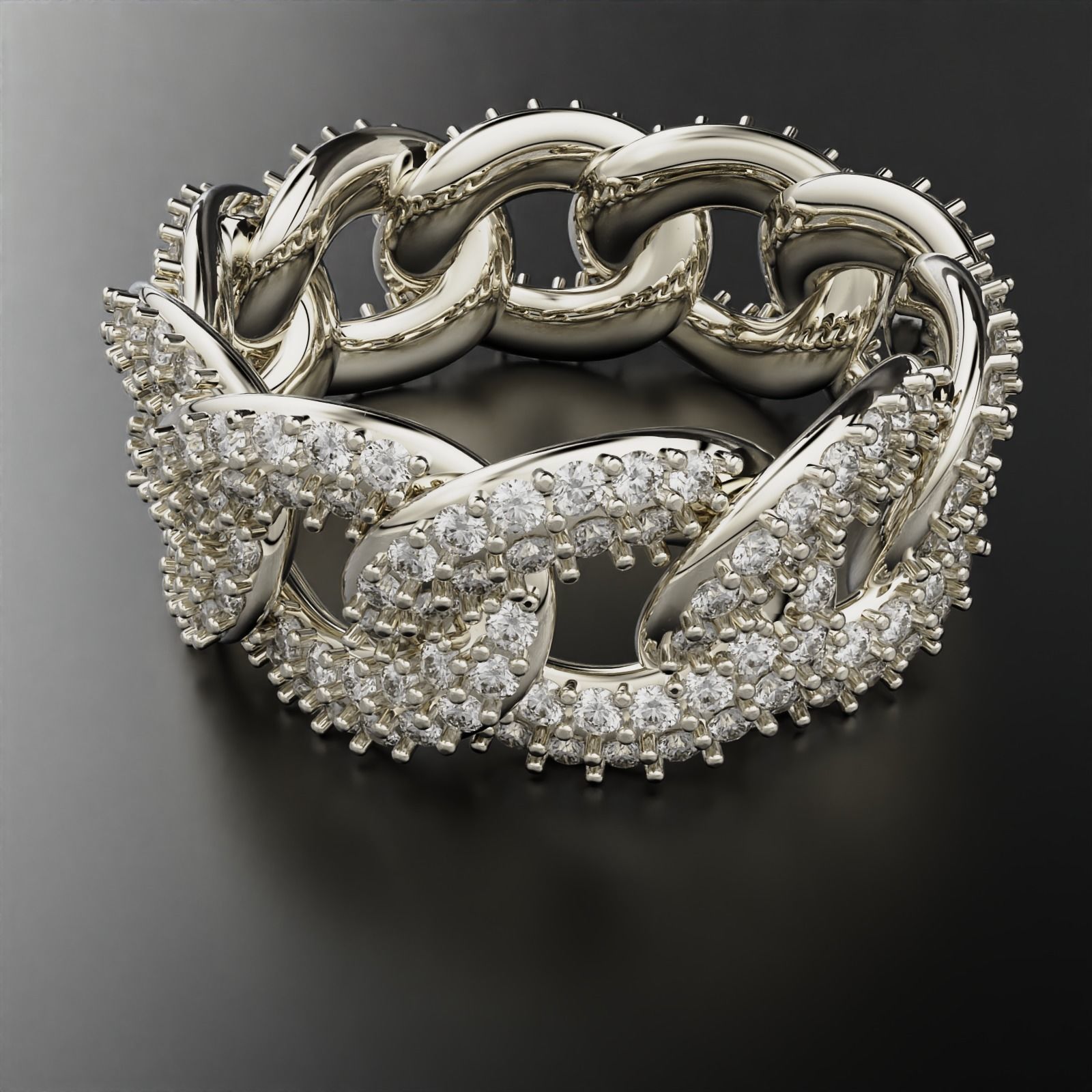 Cuban Ring 3D print model_14