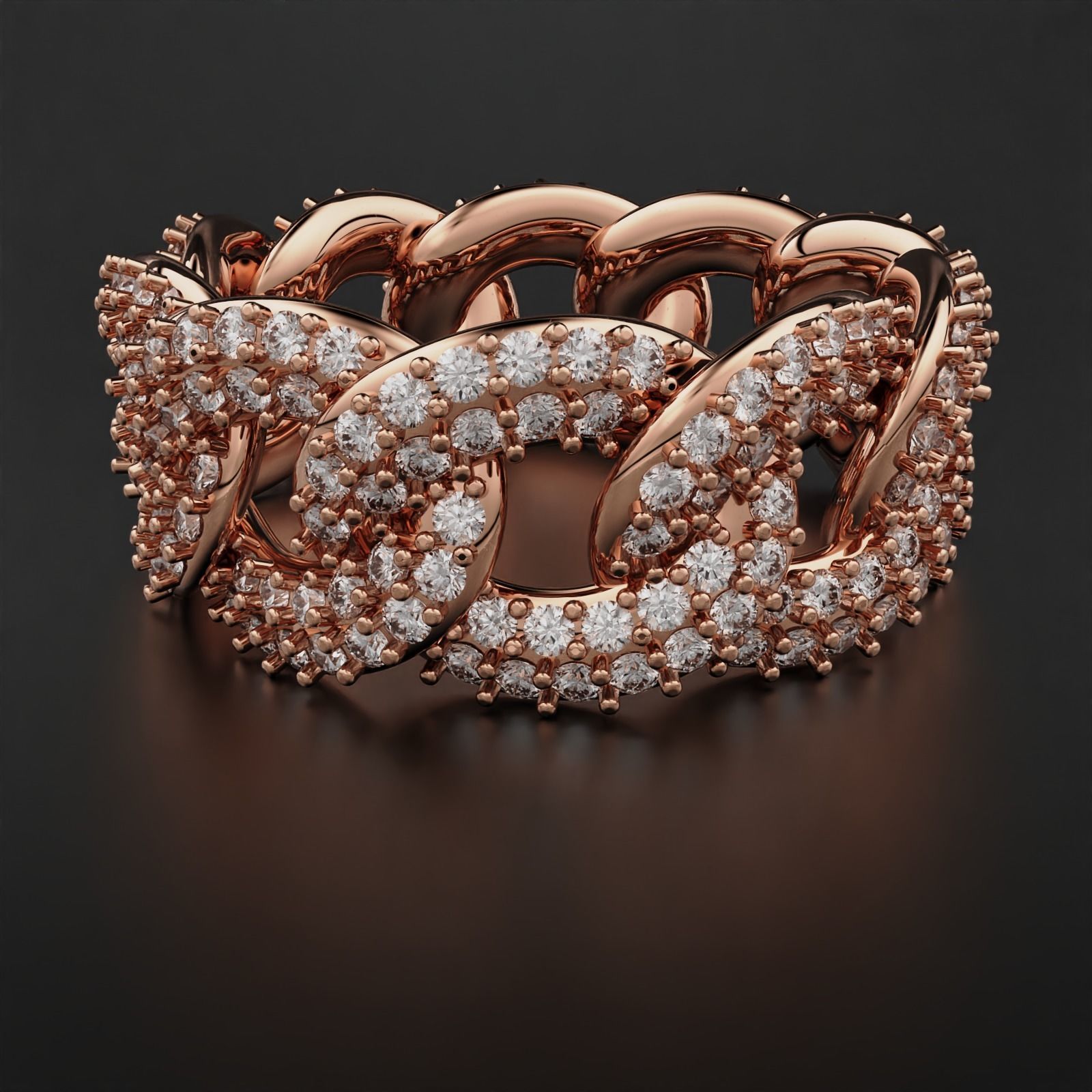 Cuban Ring 3D print model_11