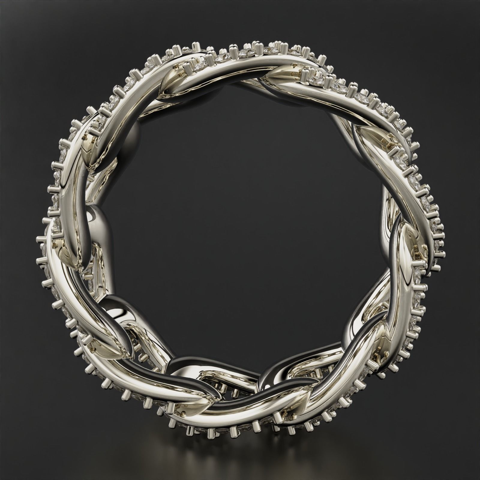 Cuban Ring 3D print model_9