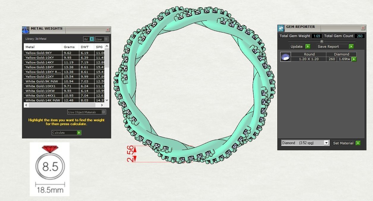 Cuban Ring 3D print model_17