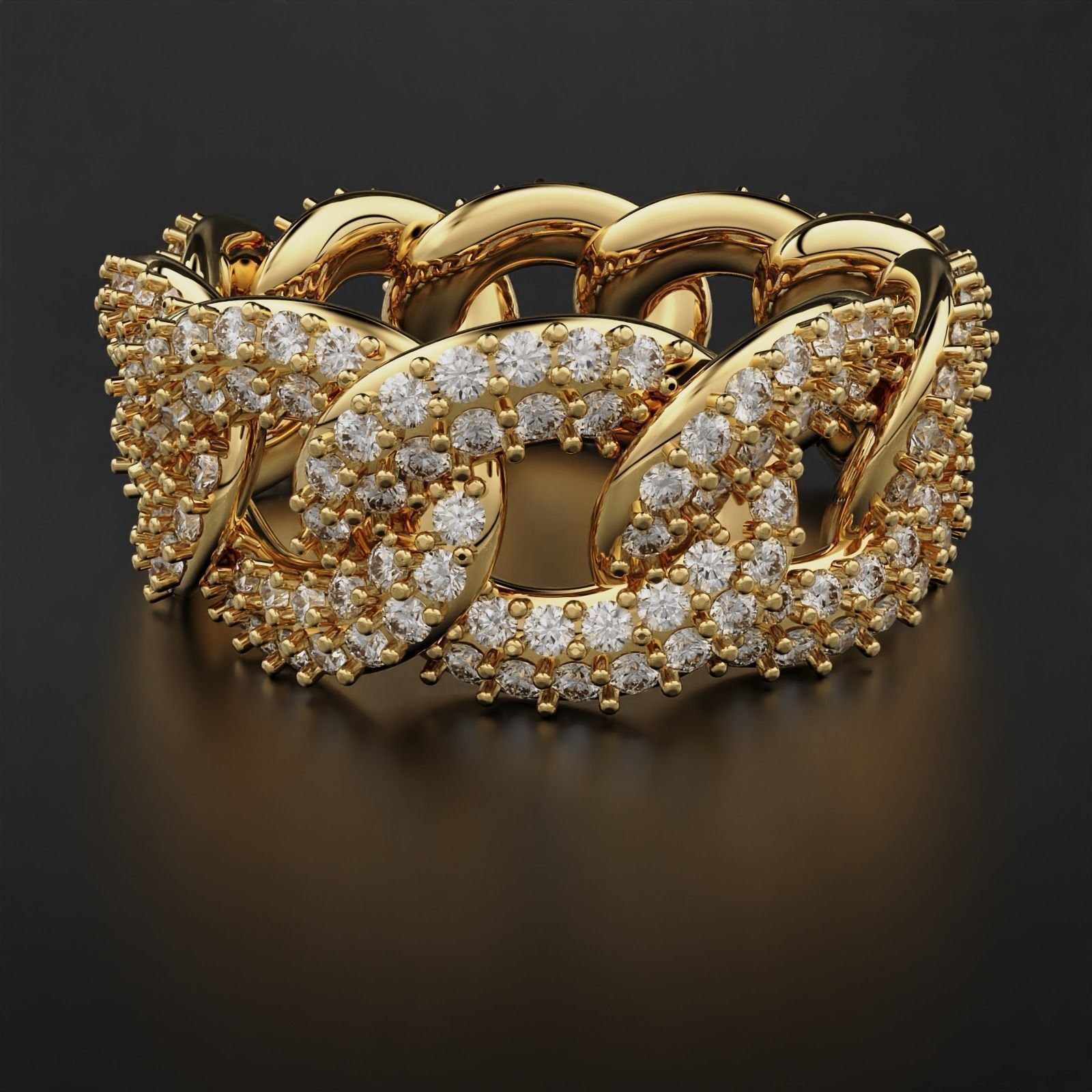 Cuban Ring 3D print model_10