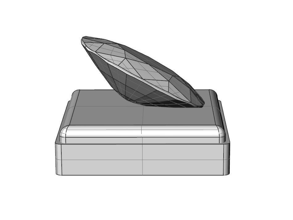 Gem Shape Cushion 3D print model_8