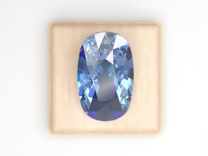 Gem Shape Cushion 3D print model_5