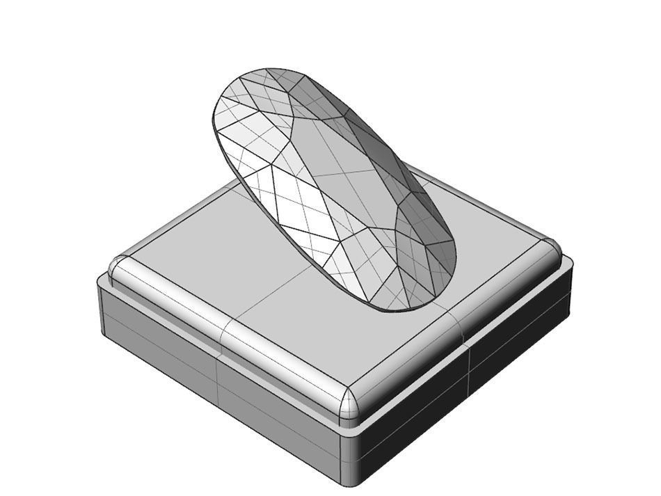 Gem Shape Cushion 3D print model_7