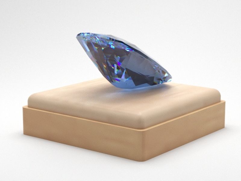 Gem Shape Cushion 3D print model_4