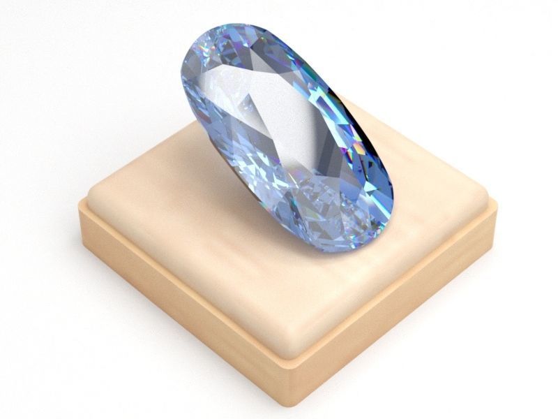 Gem Shape Cushion 3D print model_2