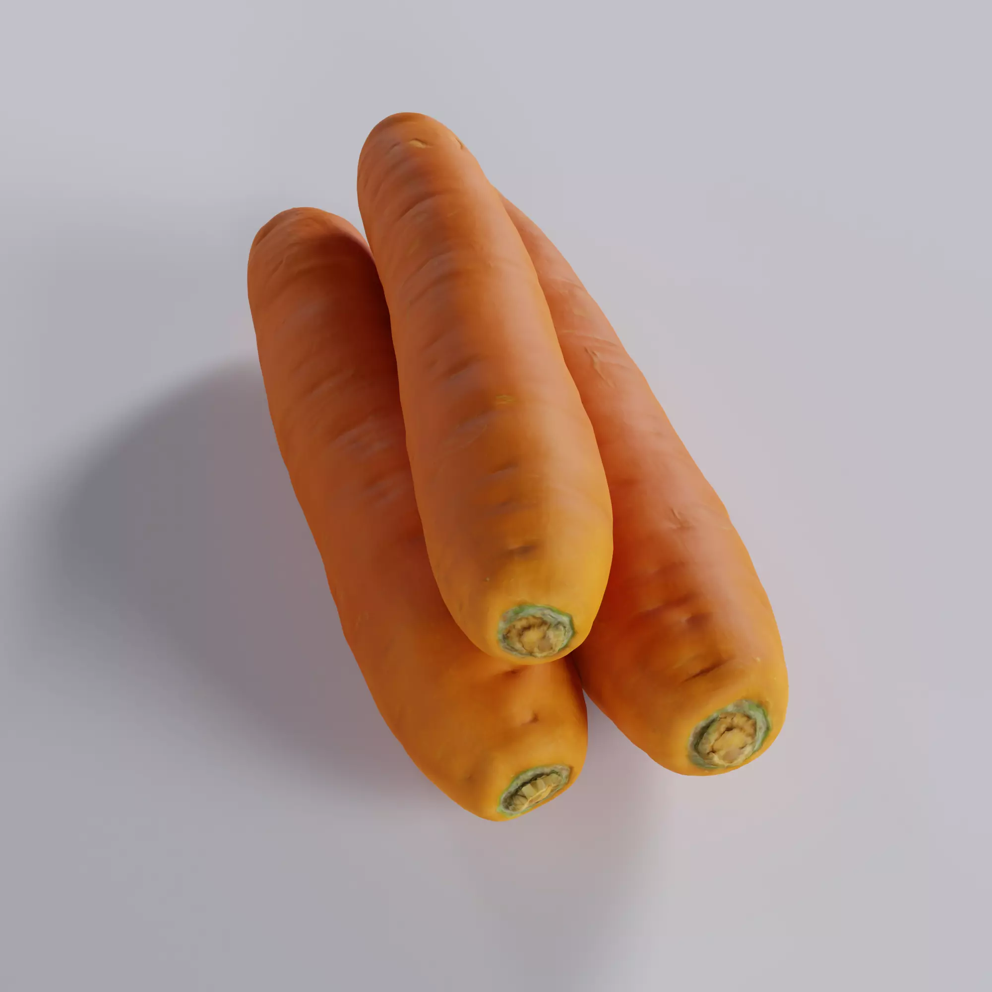 Carrot Low-poly 3D model_0