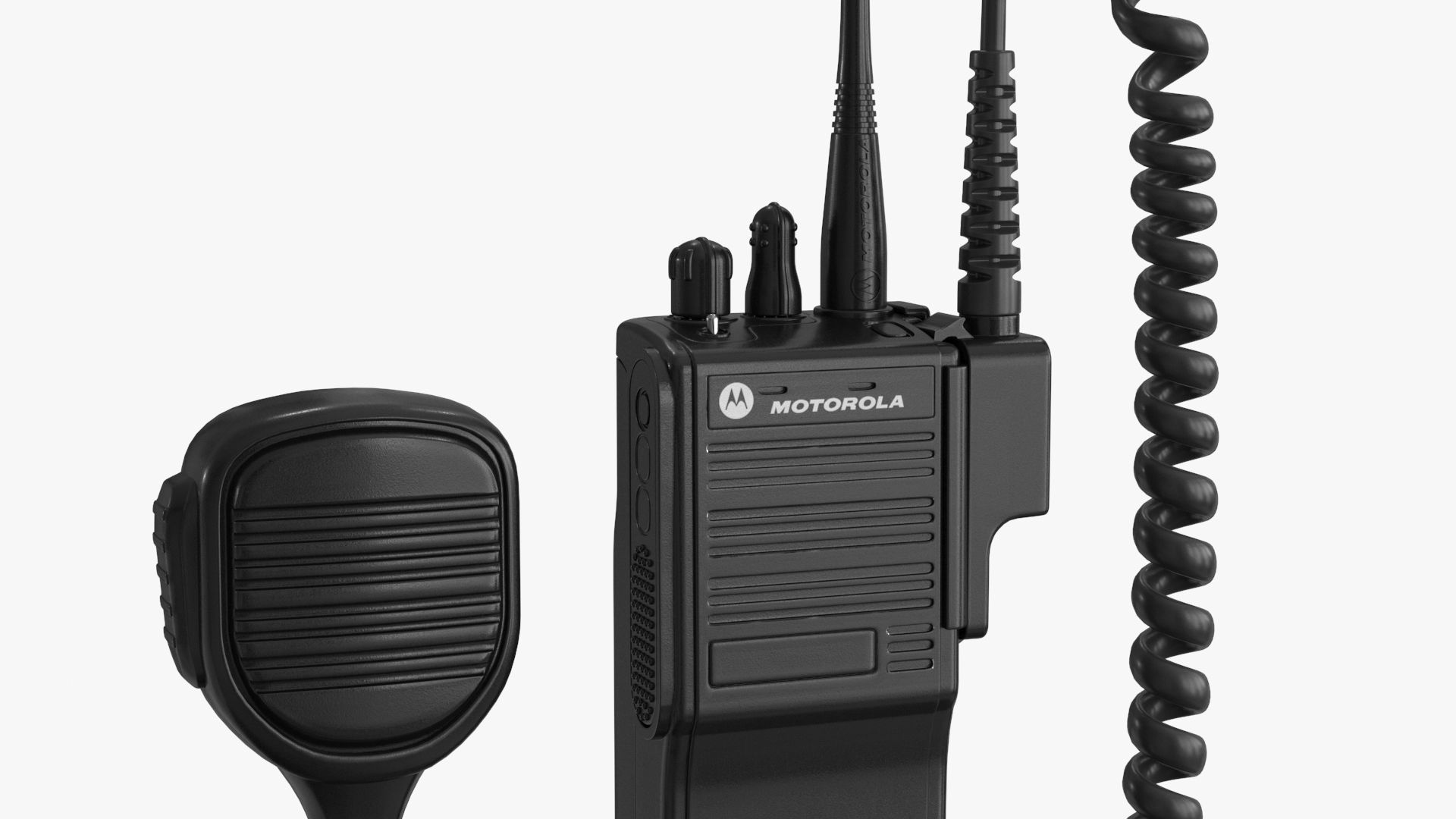 Motorola Police Radio 3d model Low-poly 3D model_3