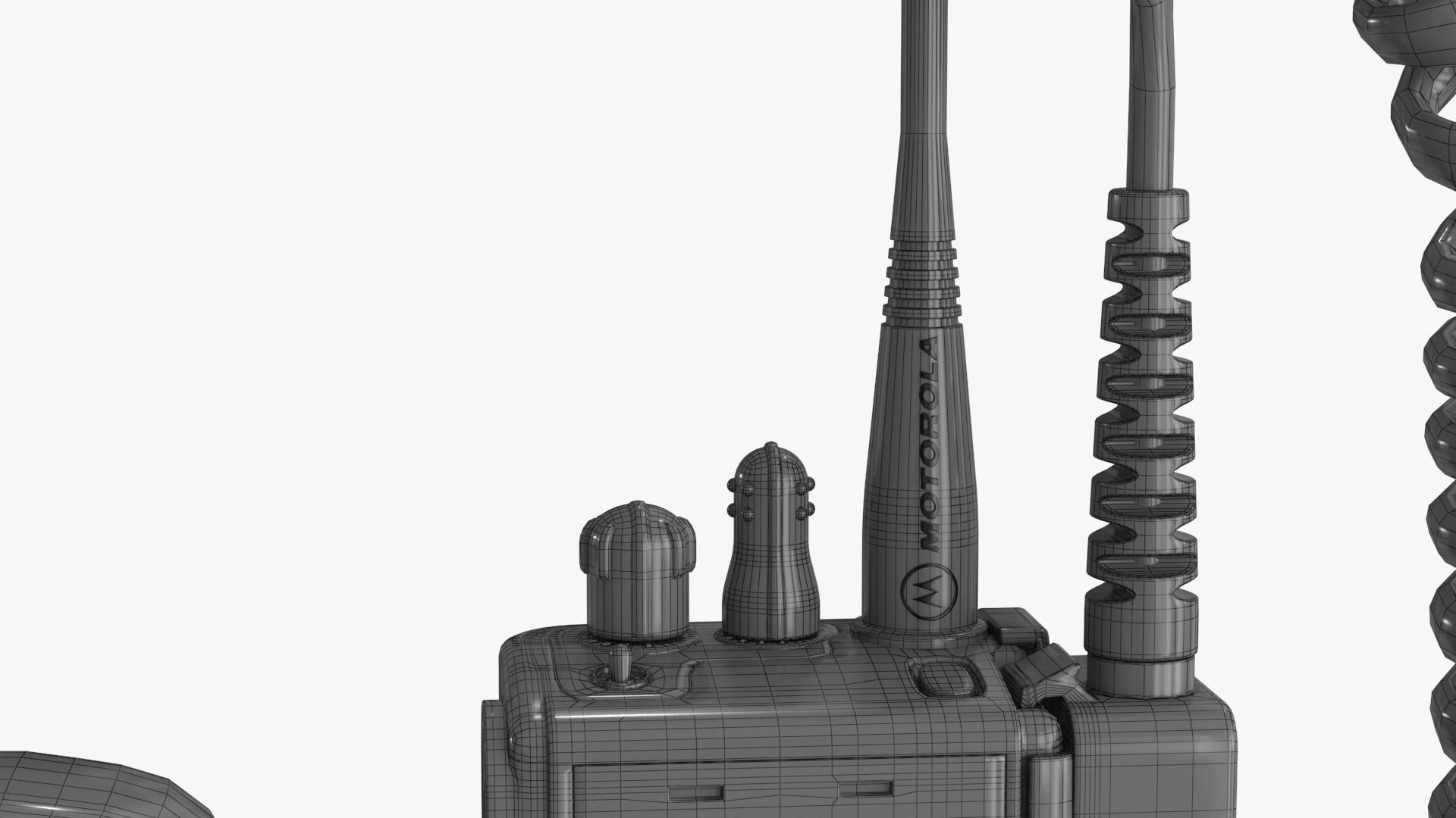Motorola Police Radio 3d model Low-poly 3D model_18