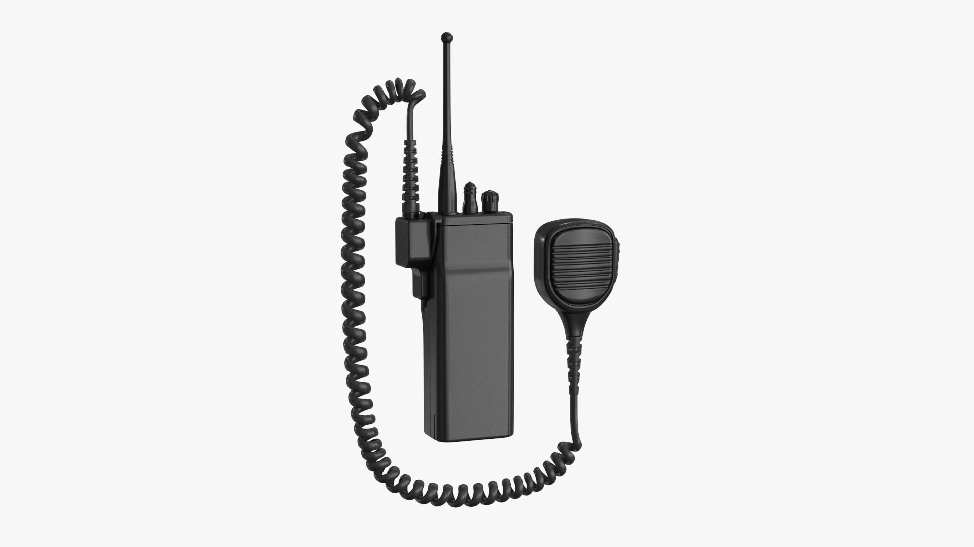 Motorola Police Radio 3d model Low-poly 3D model_14