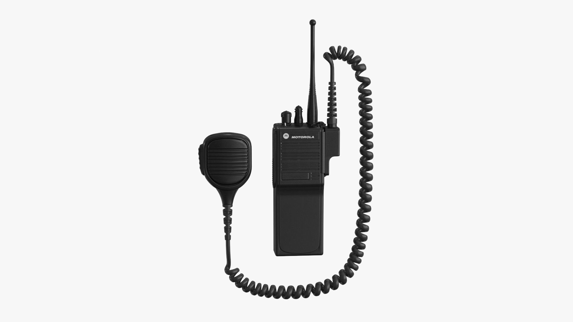 Motorola Police Radio 3d model Low-poly 3D model_2