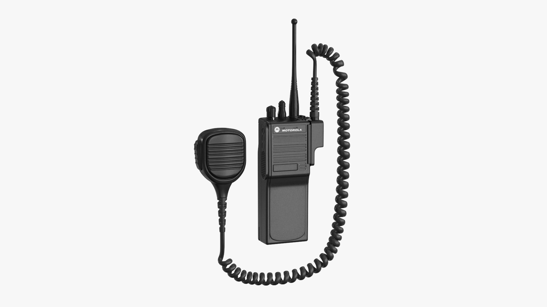 Motorola Police Radio 3d model Low-poly 3D model_11