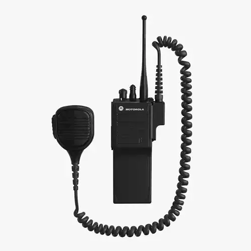 Motorola Police Radio 3d model Low-poly 3D model
