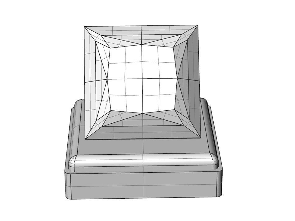 Gem Shape Princess 3D print model_6